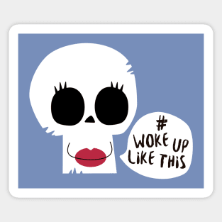 Skull girl Sticker